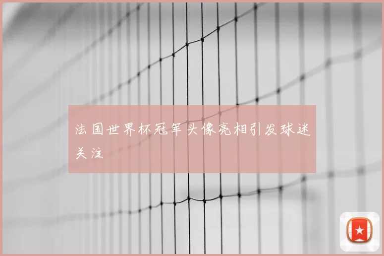 法国世界杯冠军头像亮相引发球迷关注
