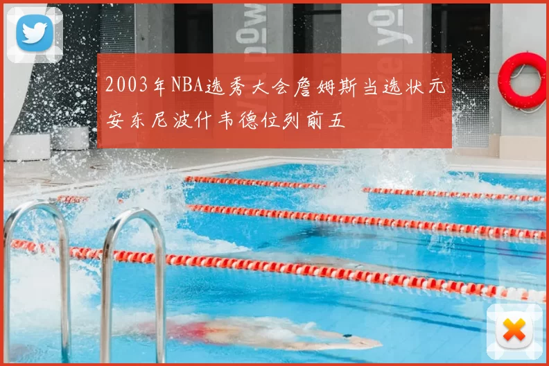 2003年NBA选秀大会詹姆斯当选状元安东尼波什韦德位列前五