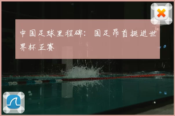 中国足球里程碑：国足昂首挺进世界杯正赛